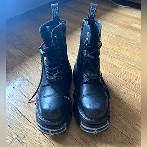 New Rock Combat Boots